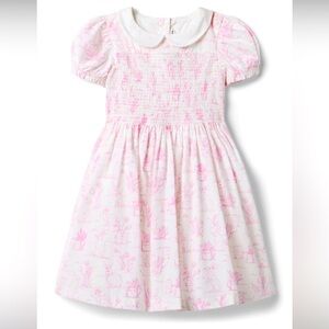 Sold Out JANIE and JACK girls The Charlotte Bunny Toile Smocked Size 4 Precious
